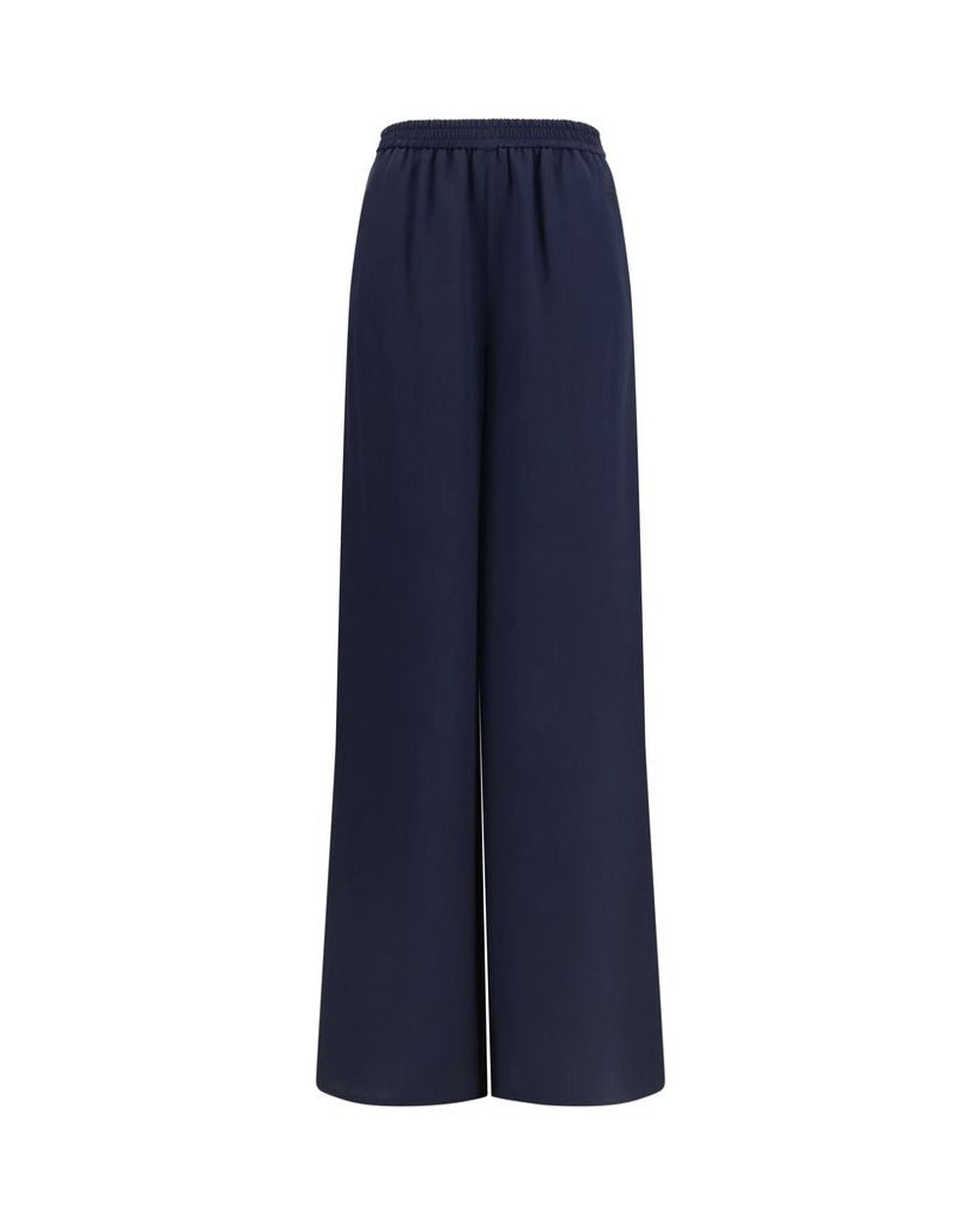 Max Mara Blue Silk Casual Pants