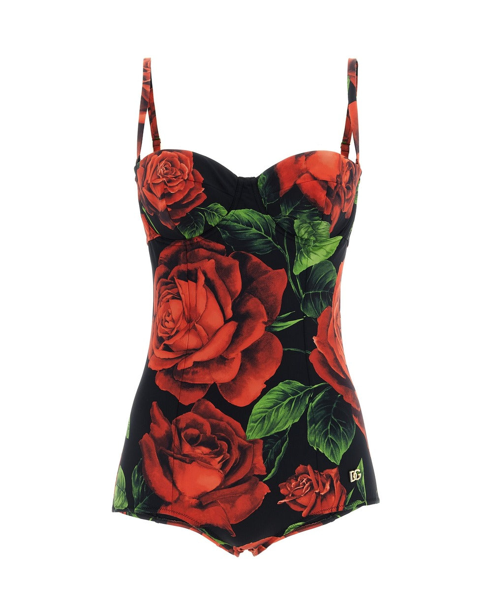 Dolce & Gabbana Multicolor Polyamide One-Piece Swimsuit