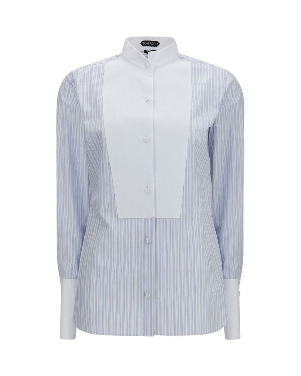 Tom Ford Blue Cotton Pattern Shirt