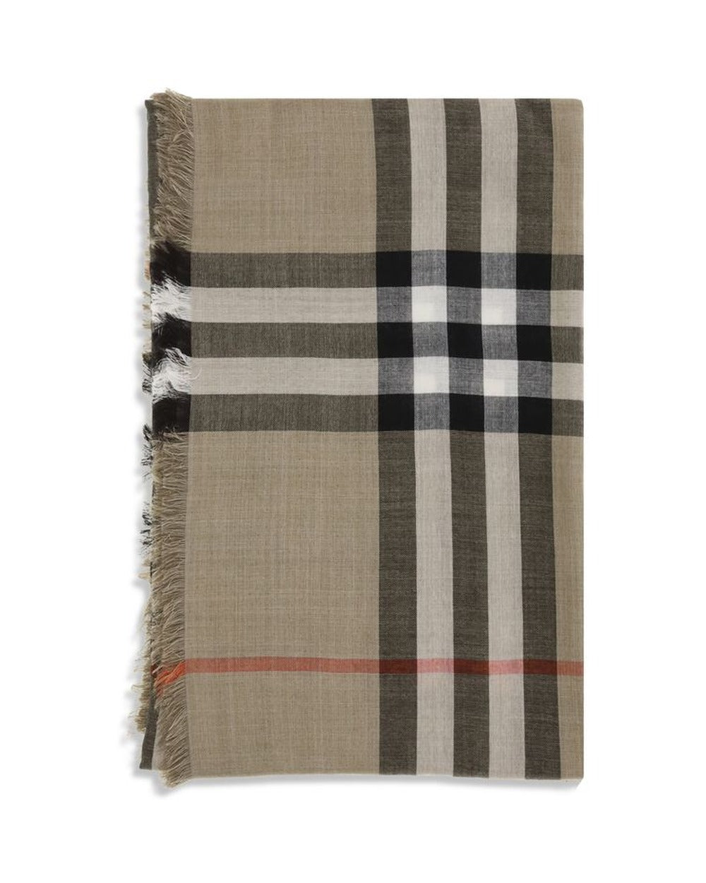 Burberry Beige Wool Oves Aries Scarf