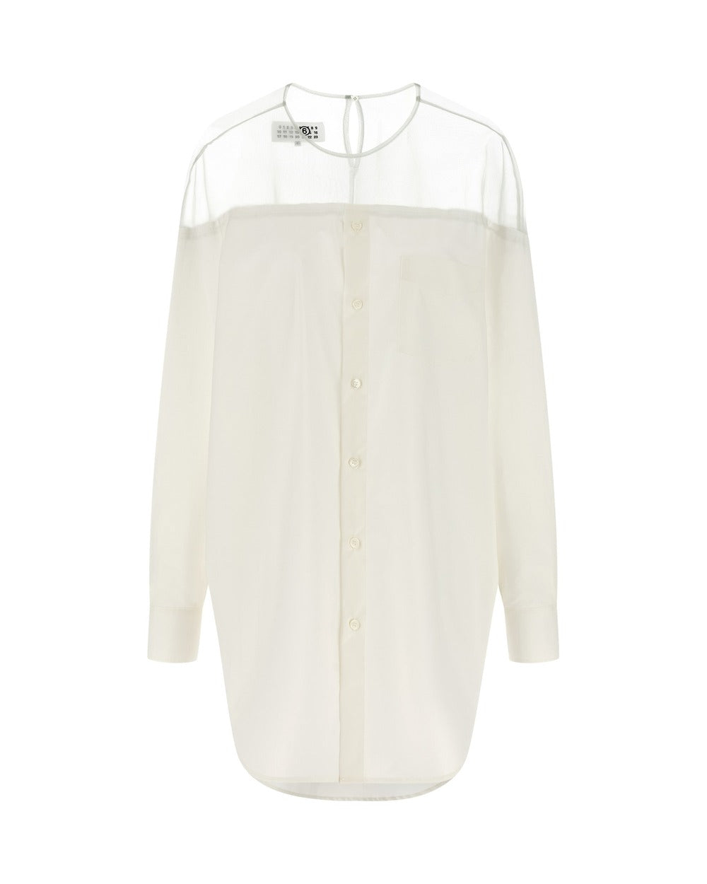 MM6 Maison Margiela White Cotton Blouse