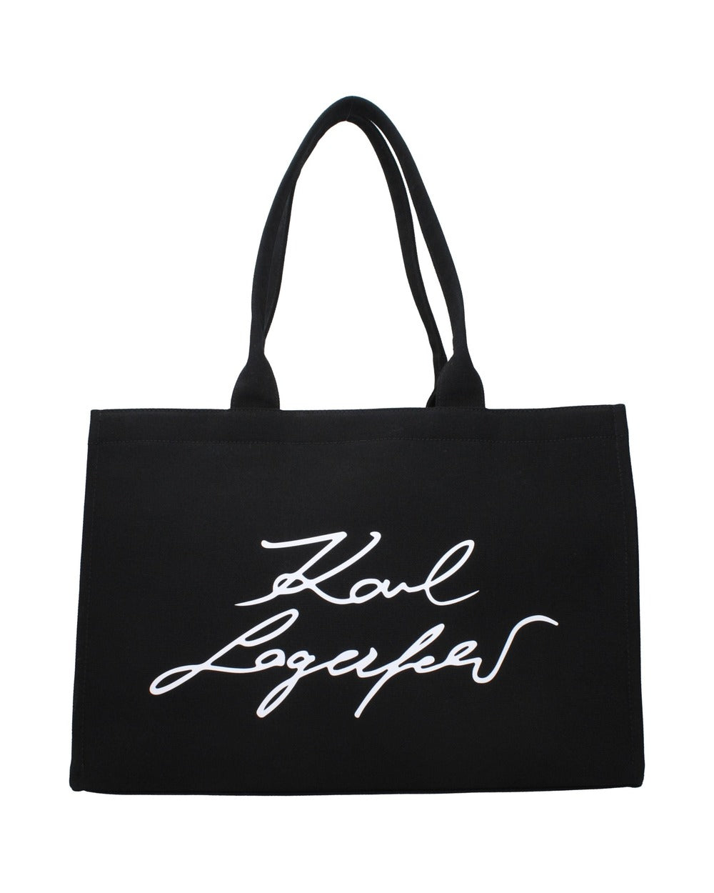 Karl Lagerfeld Black Fabric Shoulder Bag