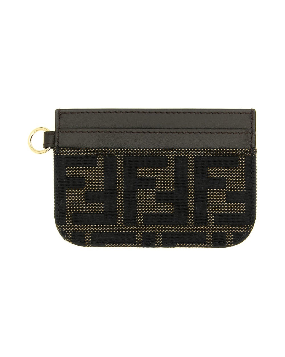 Fendi Brown Polyester Cardholder