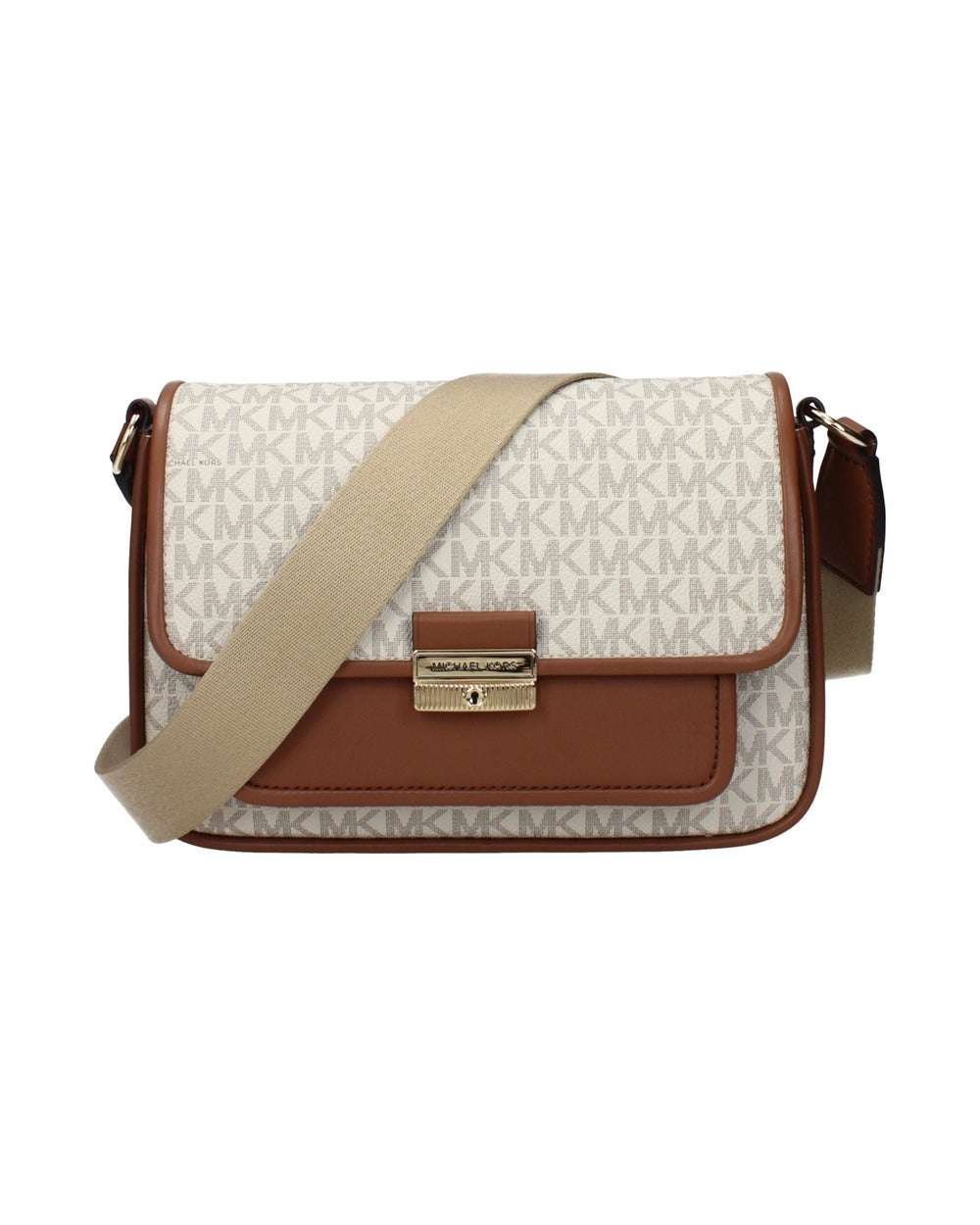 Michael Kors Beige Fabric Crossbody Bag