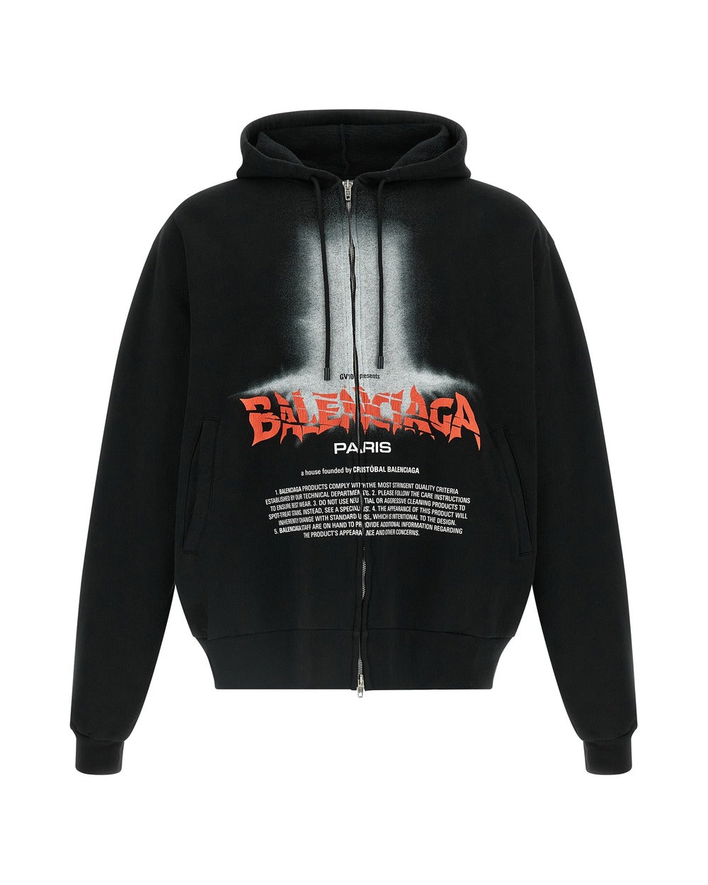 Balenciaga Black Cotton Sweatshirt