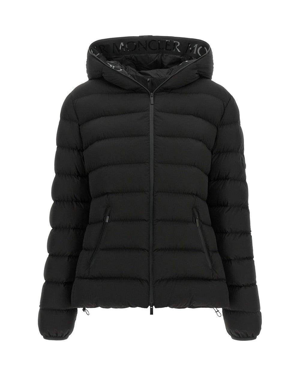 Moncler Black Polyester Full-Length Jacket