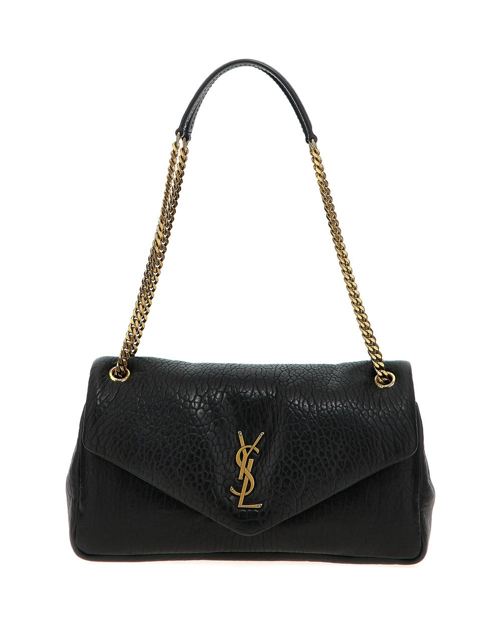 Saint Laurent Black Leather Shoulder Bag
