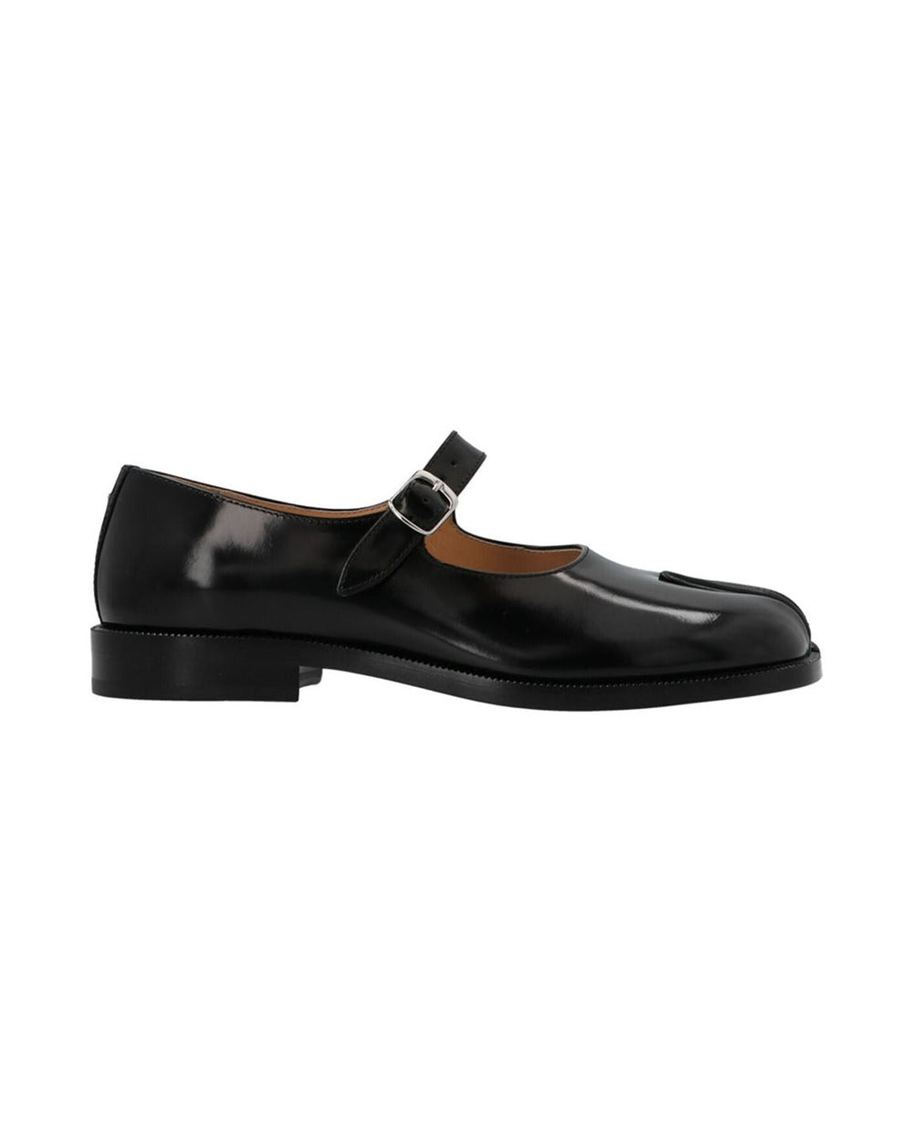 Maison Margiela Black Leather Ballet Flats