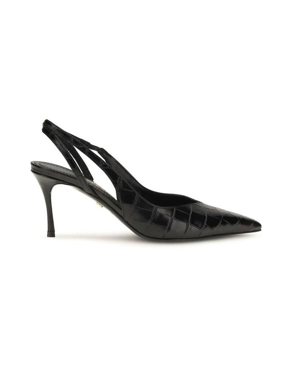 Ferragamo Black Calf Leather Bos Taurus Pumps