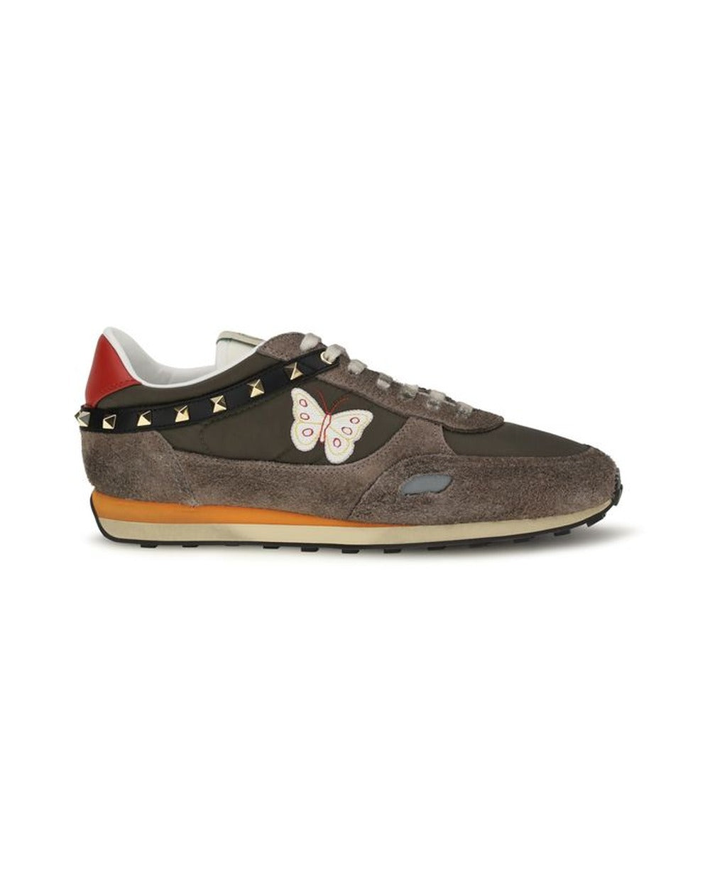 Valentino Garavani Brown Nylon Low Top Sneakers