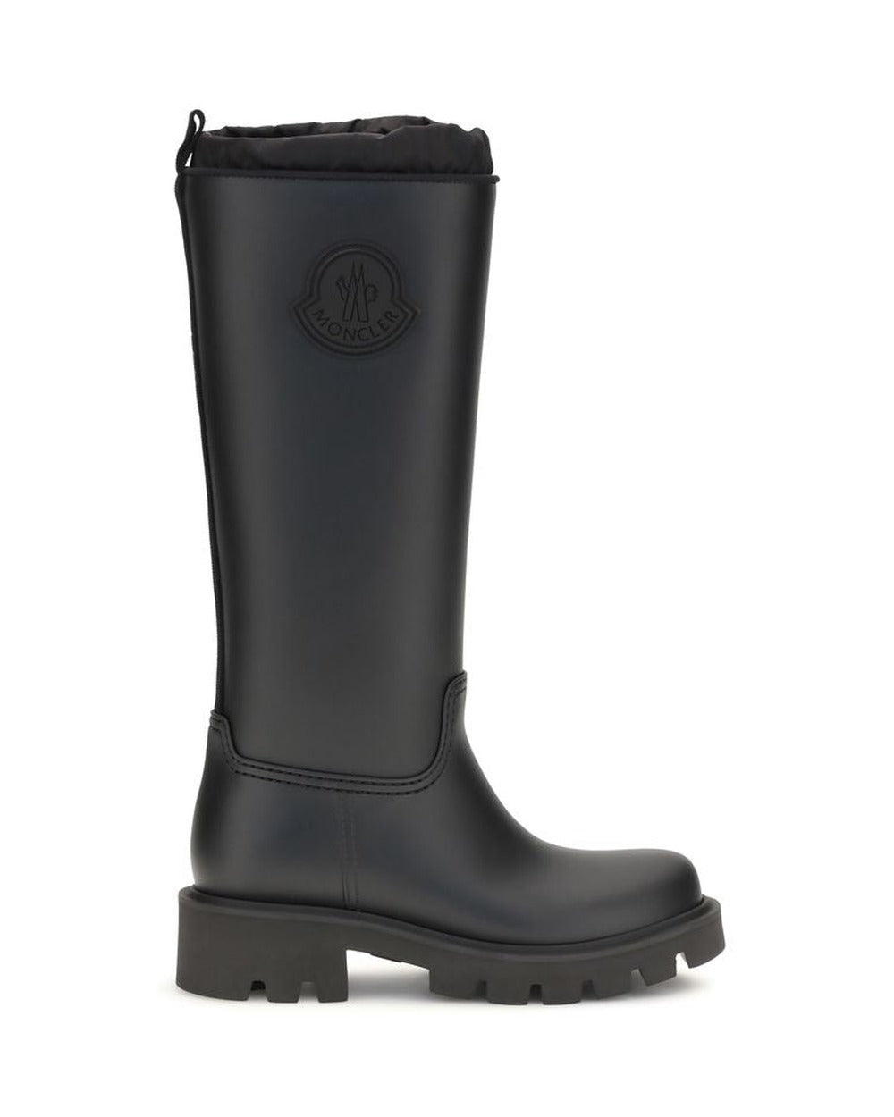 Moncler Black Pvc Rain Boots