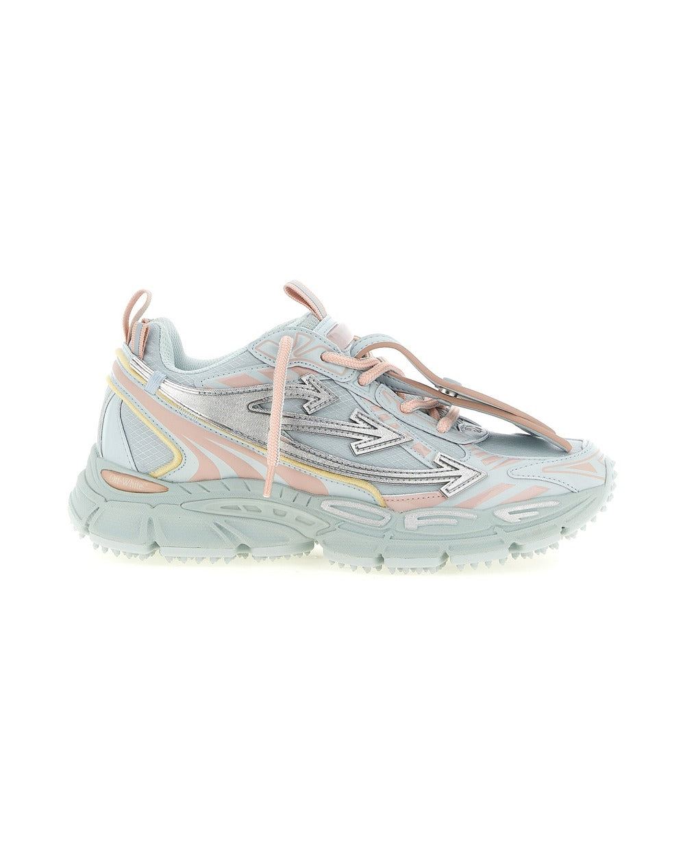 Off-White Blue Polyethylene Athletic Sneakers