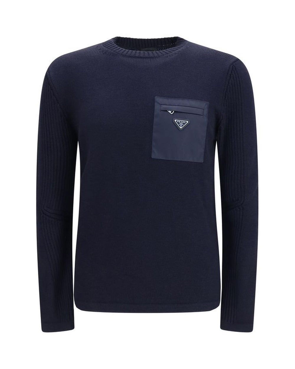 Prada Blue Wool Oves Aries Sweatshirt