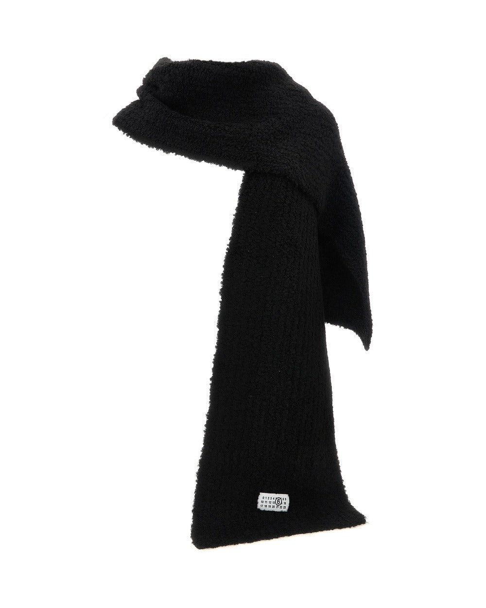 MM6 Maison Margiela Black Marabou Scarf
