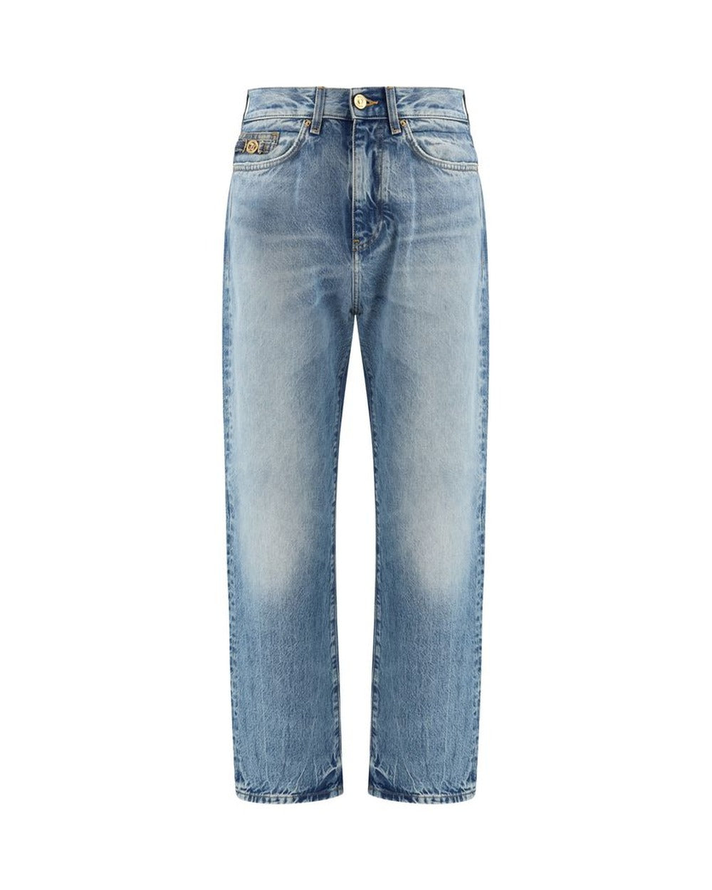 Versace Blue Cotton Jeans Denim