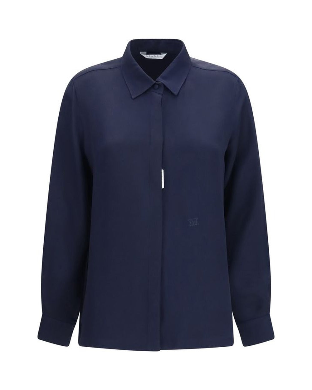 Max Mara Blue Silk Shirt