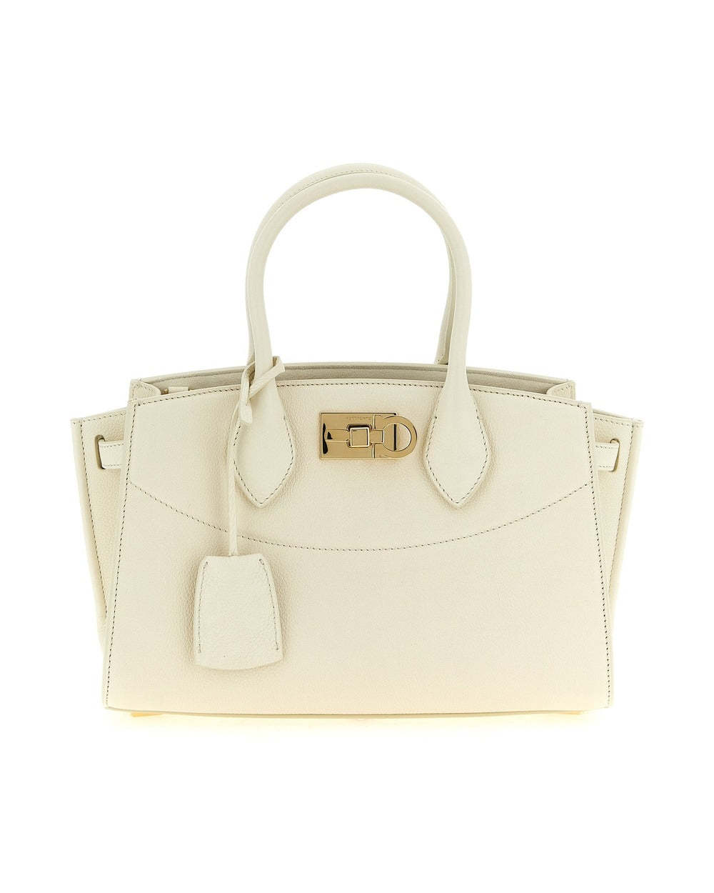 Ferragamo White Calfskin Handbag