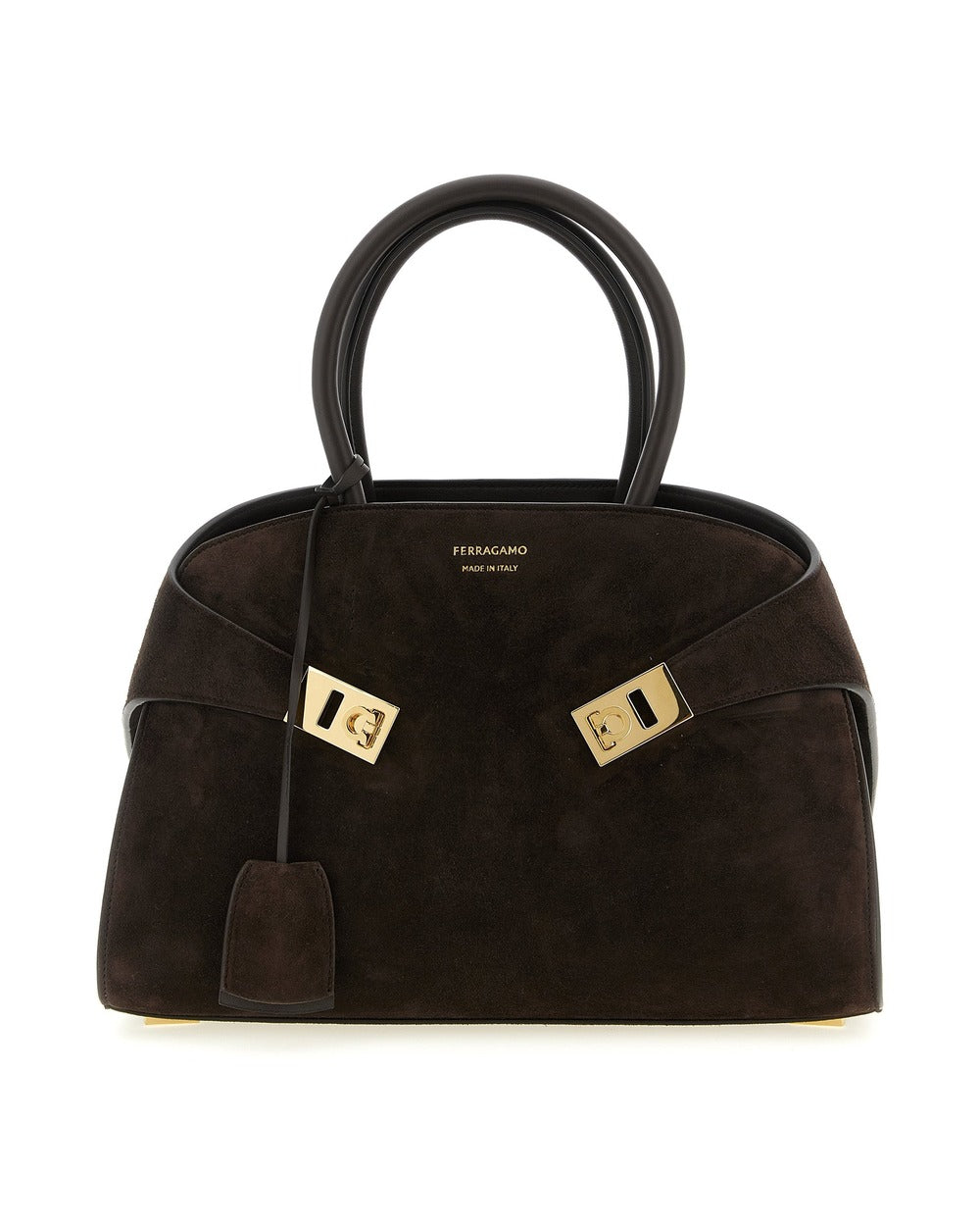 Ferragamo Brown Goatskin Handbag