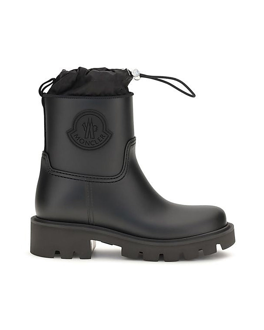 Moncler Black Pvc Rain Boots