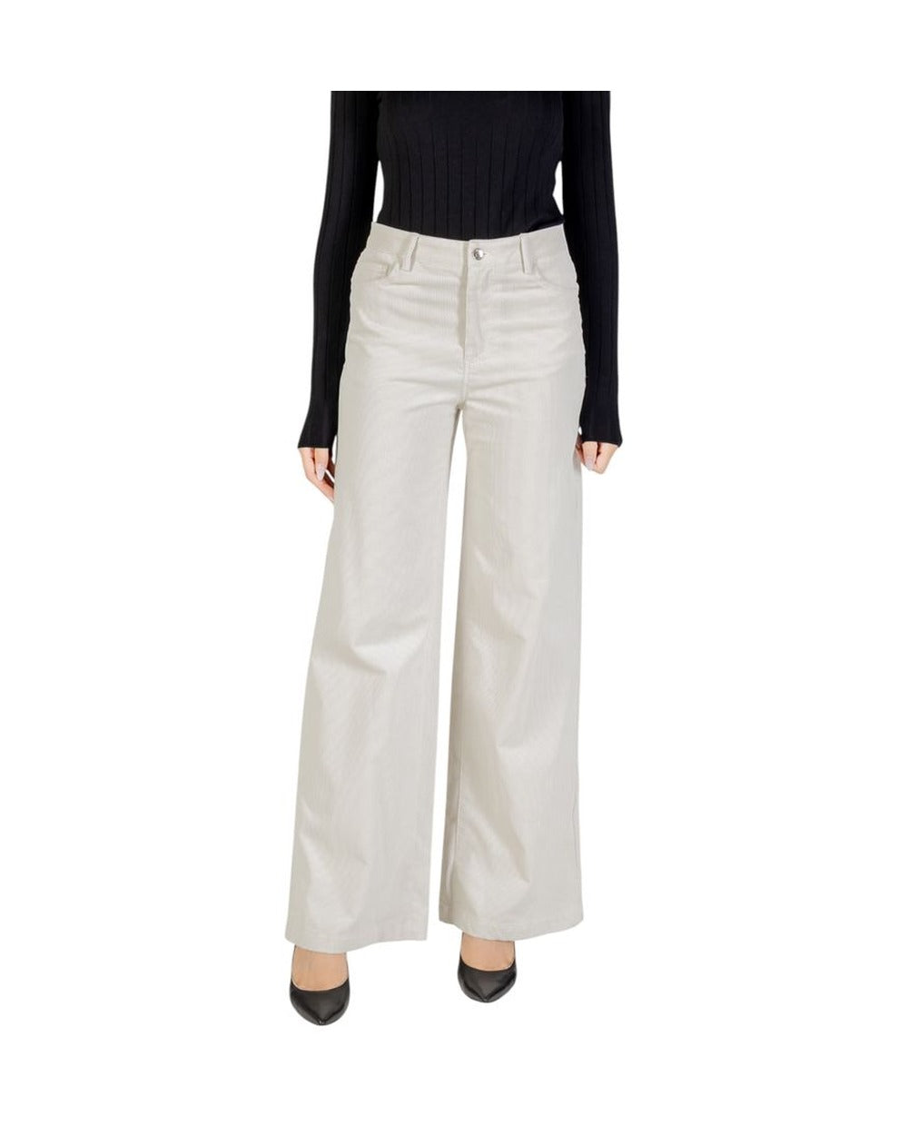 Liu Jo Beige Cotton Casual Pants
