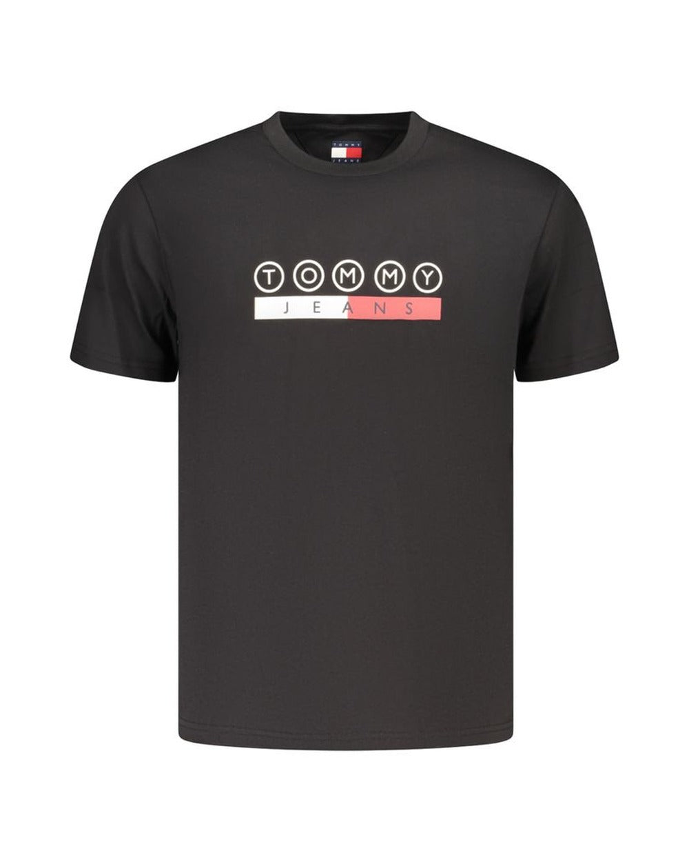 Tommy Hilfiger Black Cotton Men's T-Shirt
