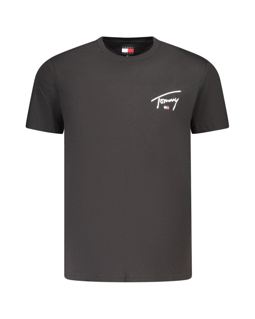 Tommy Hilfiger Black Cotton Men's T-Shirt