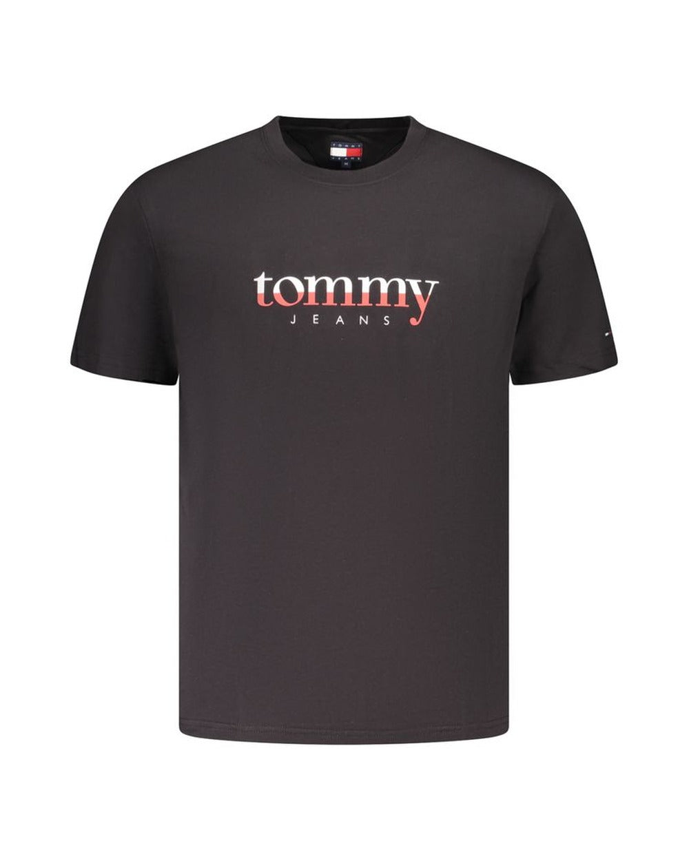 Tommy Hilfiger Black Cotton Mens T-Shirt