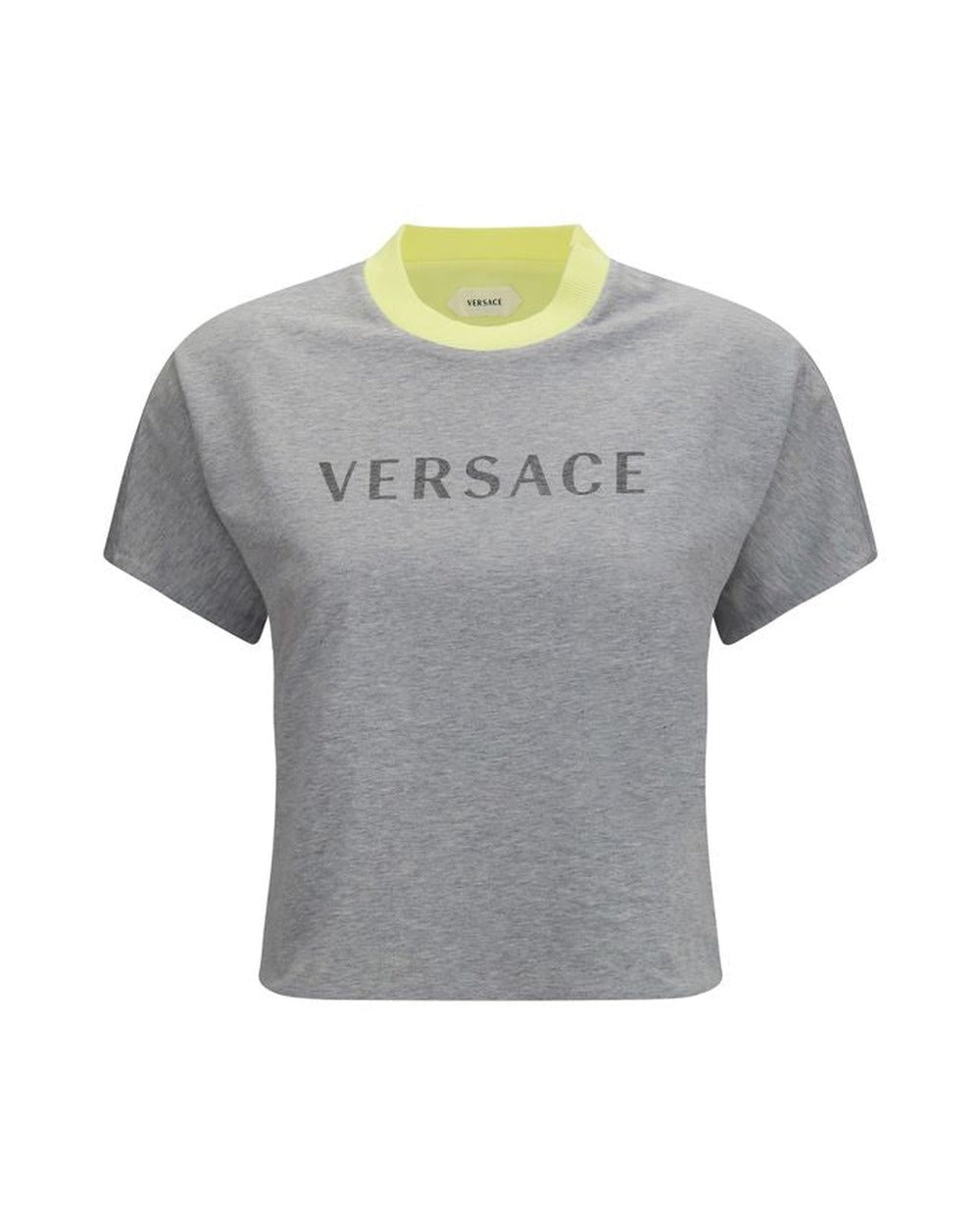 Versace Gray Cotton T-Shirt