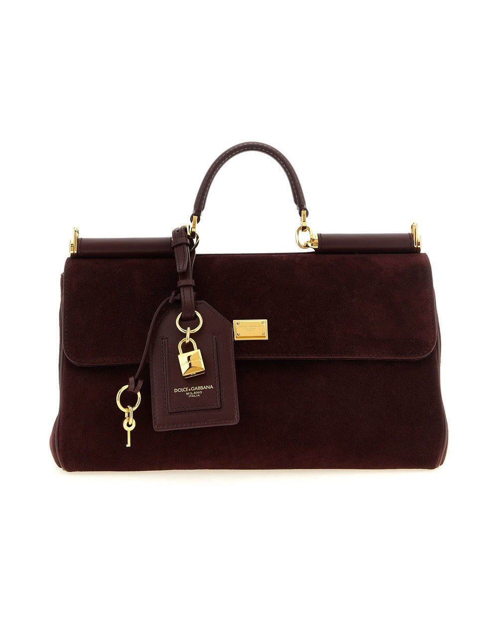 Dolce & Gabbana Bordeaux Calfskin Handbag