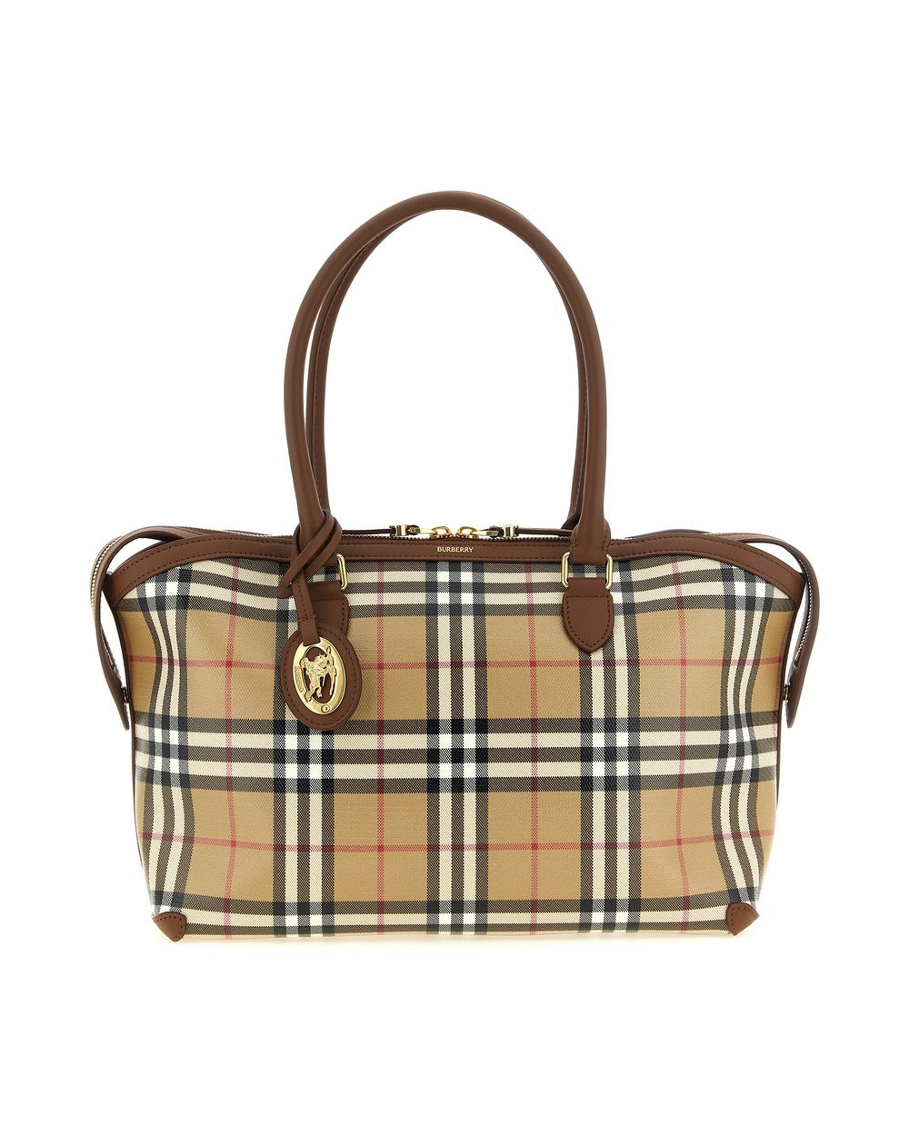 Burberry Beige Cotton Tote Bag