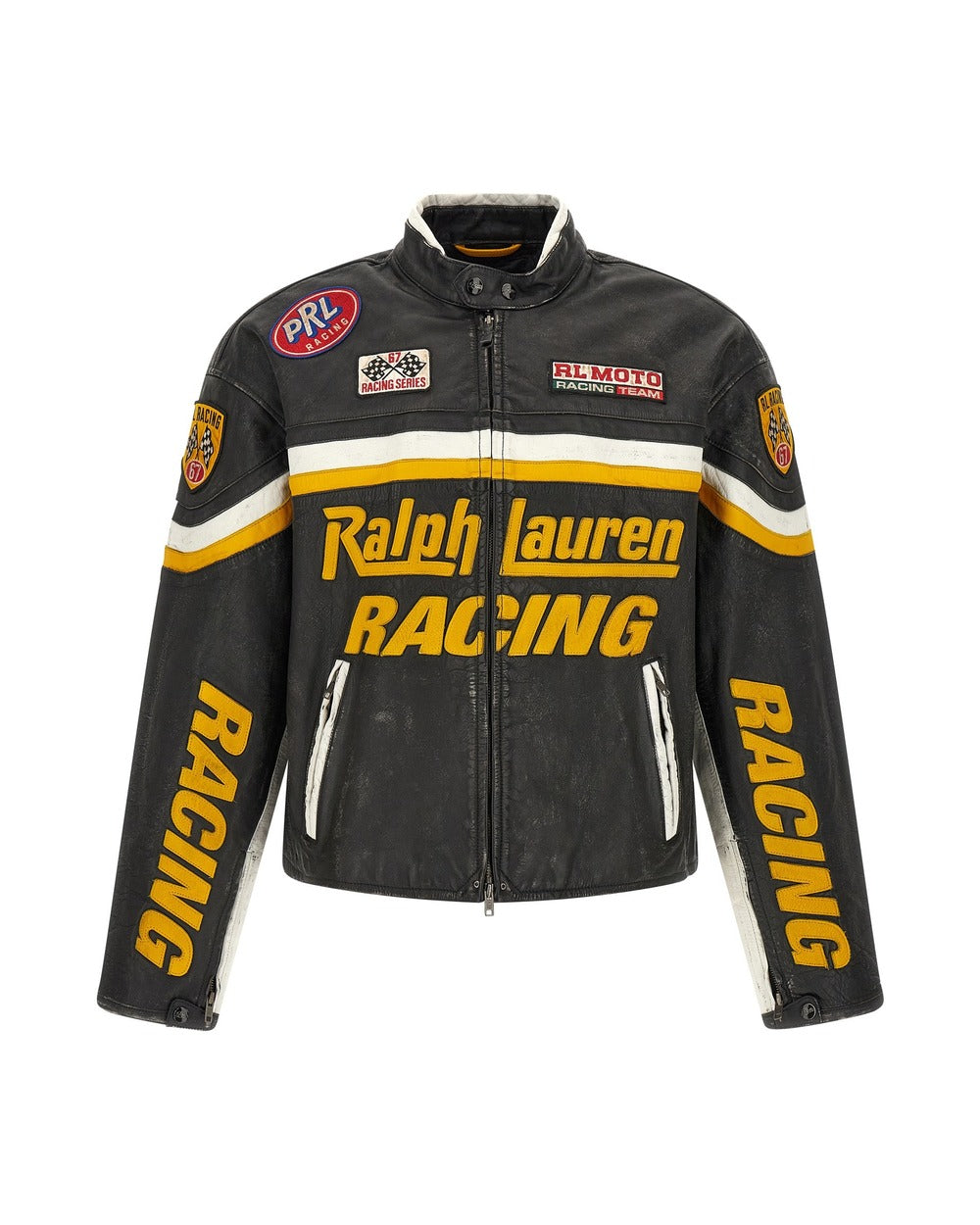 Polo Ralph Lauren Black Cowhide Leather Jacket