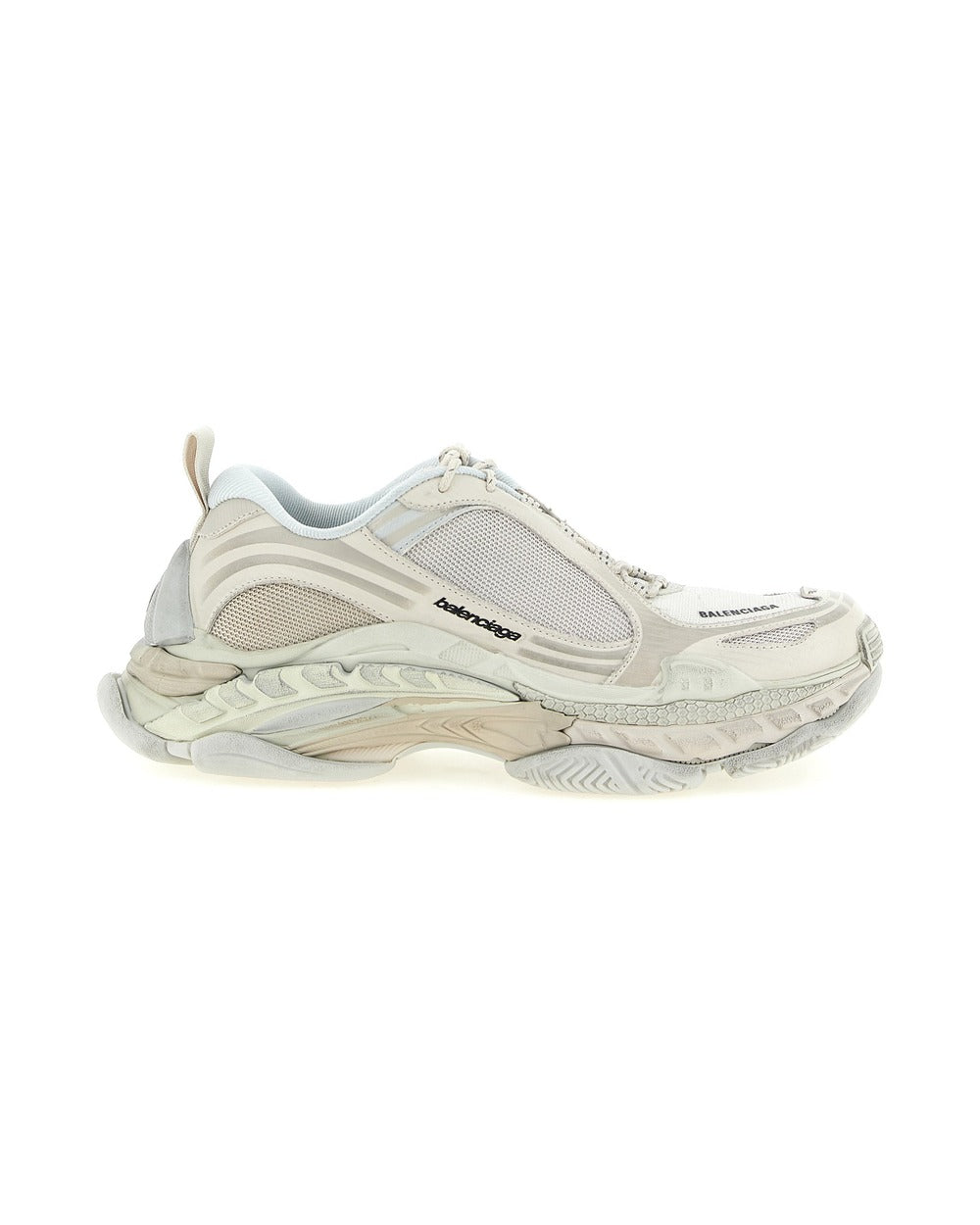 Balenciaga White Polyethylene Athletic Sneakers