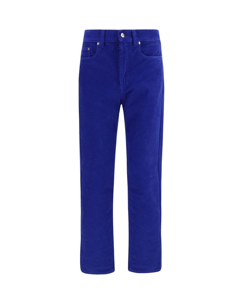 Versace Blue Cotton Straight-Leg Jeans