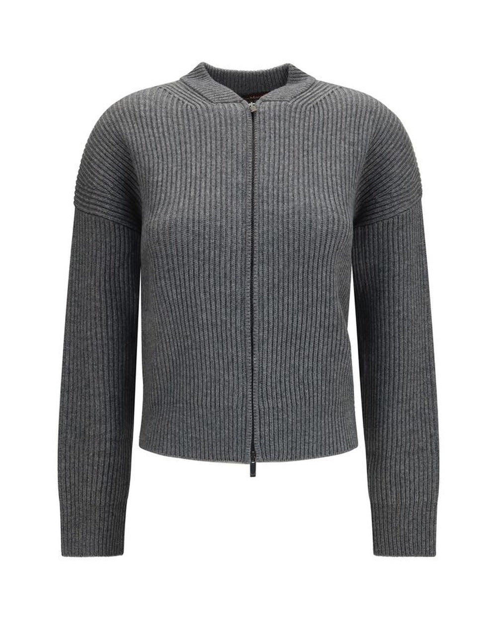 Max Mara Gray Wool Oves Aries Cardigan