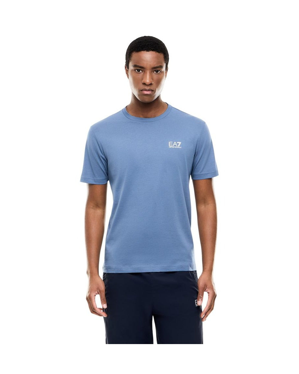 EA7 Emporio Armani Blue Cotton Sportswear