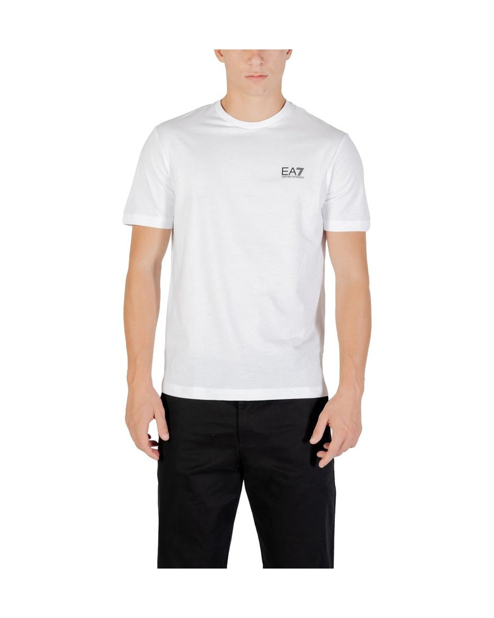 EA7 Emporio Armani White Cotton T-Shirt