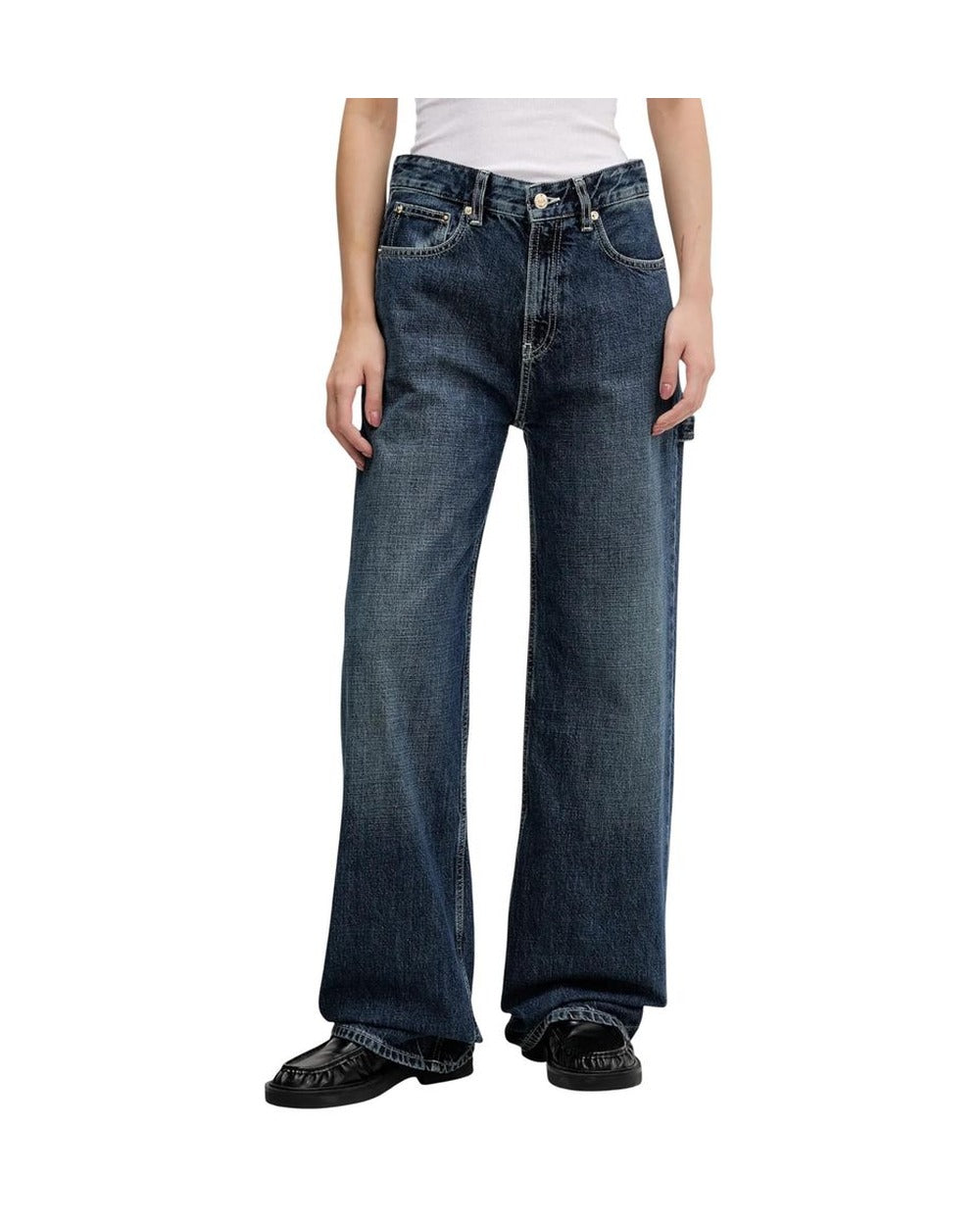 Tommy Hilfiger Jeans Blue Cotton Mom Jeans