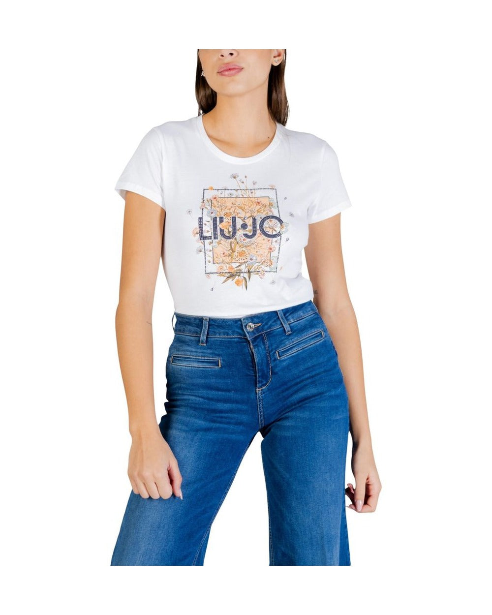 Liu Jo Beige Cotton T-Shirt