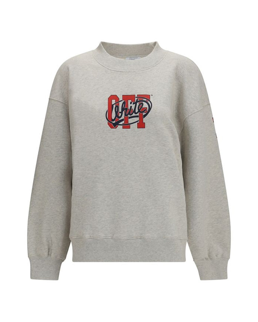 Off-White Gray Cotton Sweatshirt