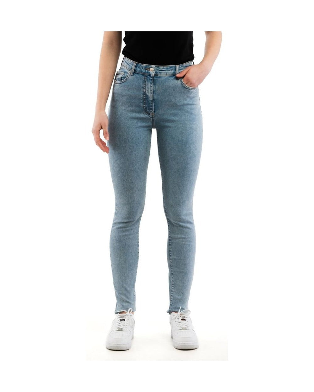 Moschino Multicolor Cotton Skinny Jeans