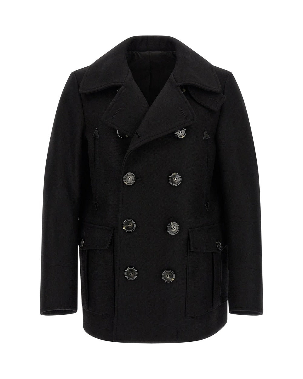 Dsquared² Black Wool Coat