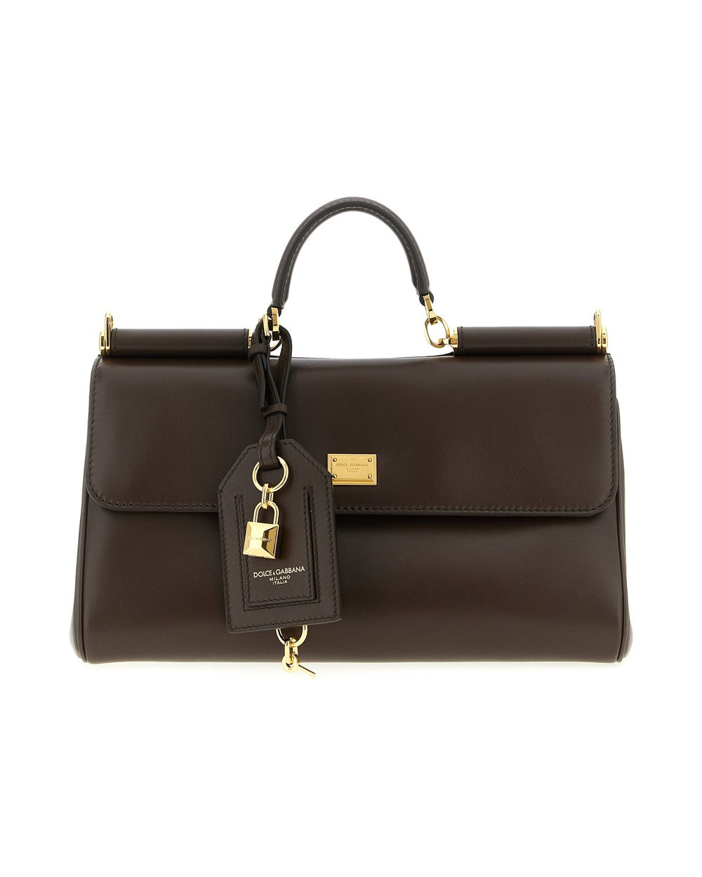 Dolce & Gabbana Brown Calfskin Crossbody Bag
