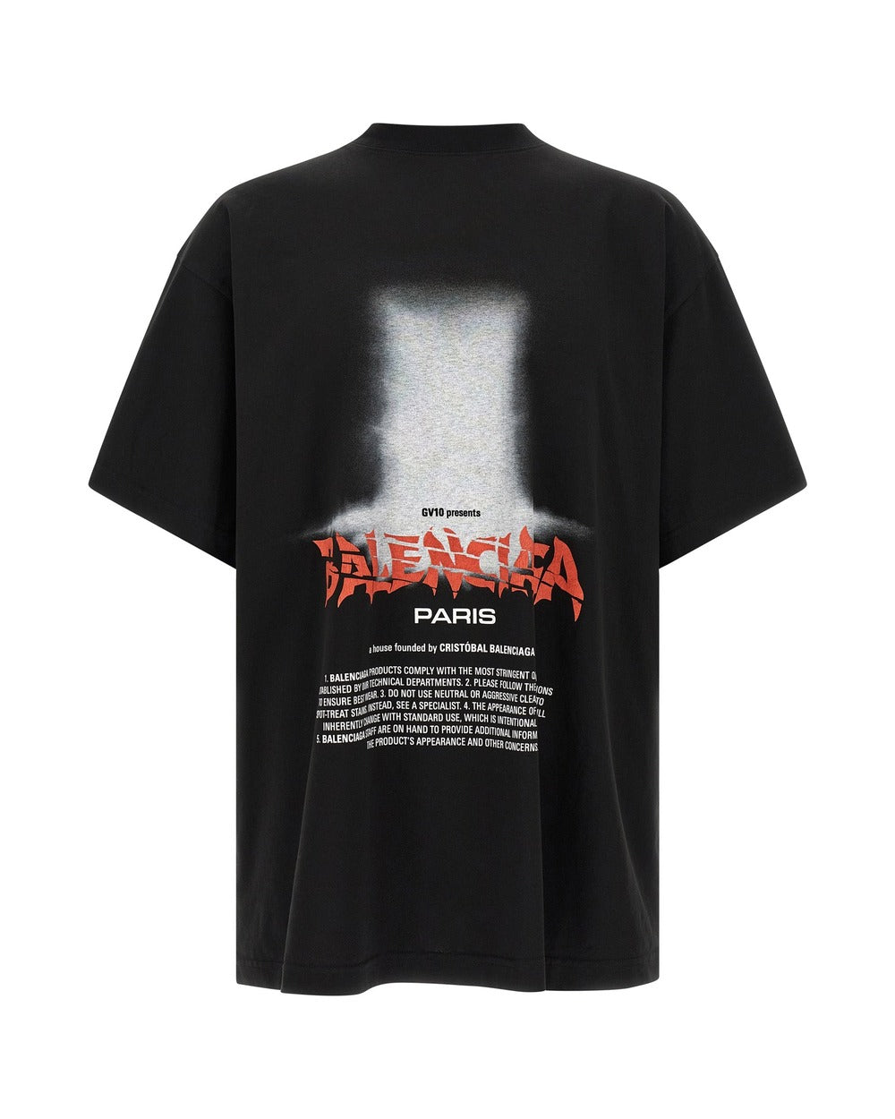 Balenciaga Black Cotton T-Shirt