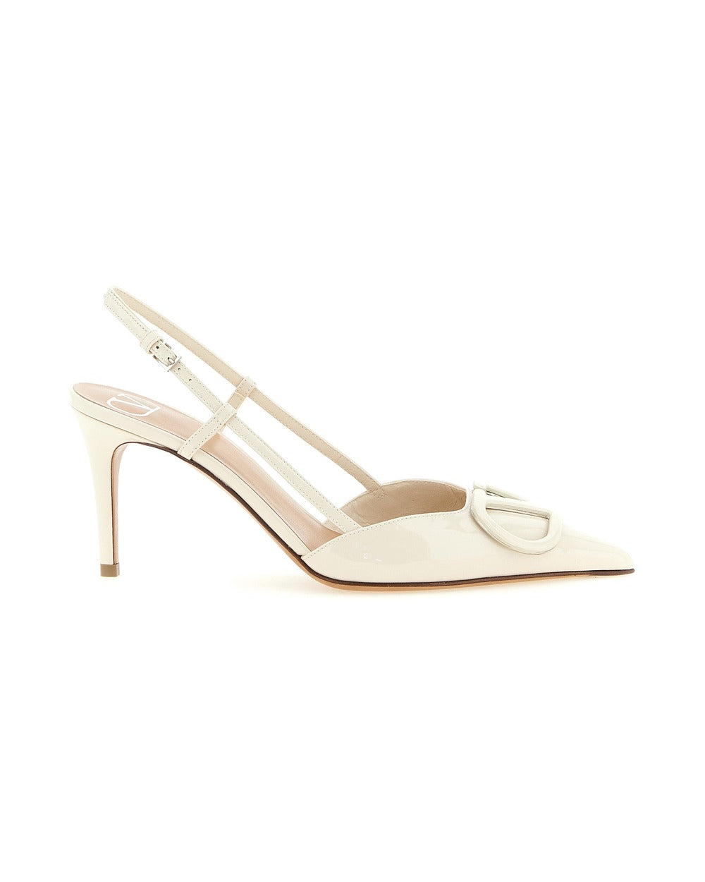Valentino Garavani White Calfskin High Heel Pumps