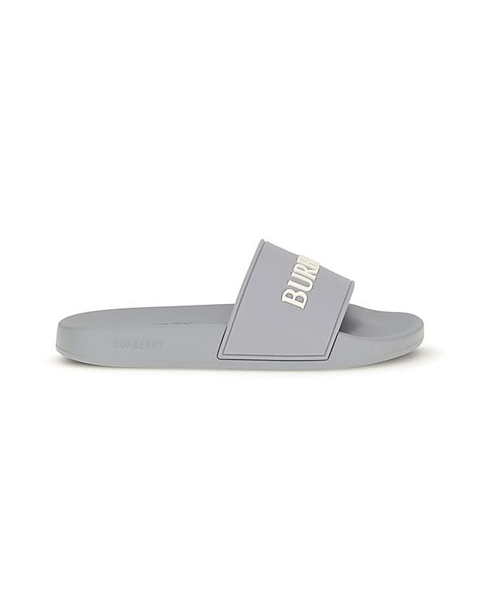 Burberry Gray Rubber Slides