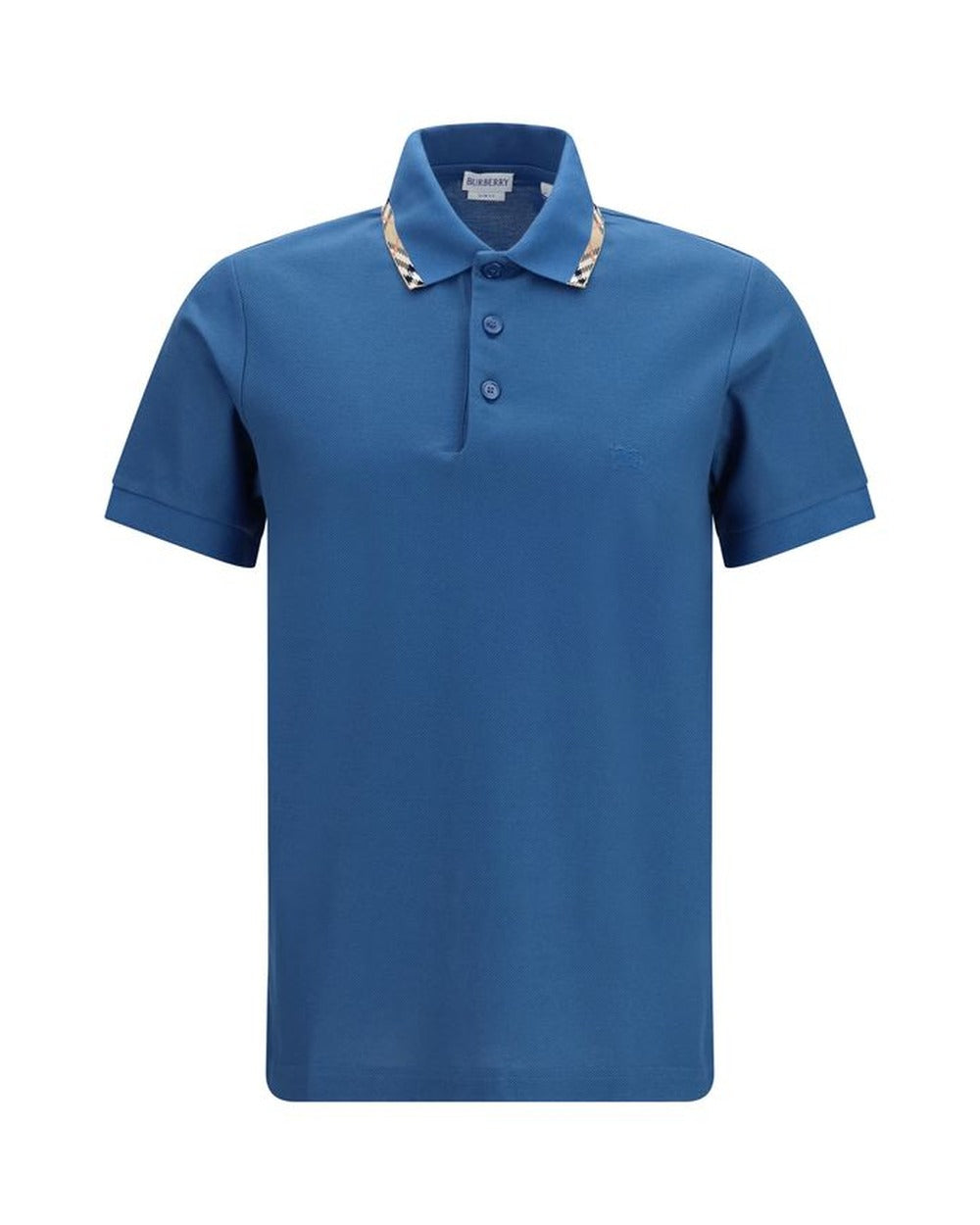 Burberry Blue Cotton Polo Shirt