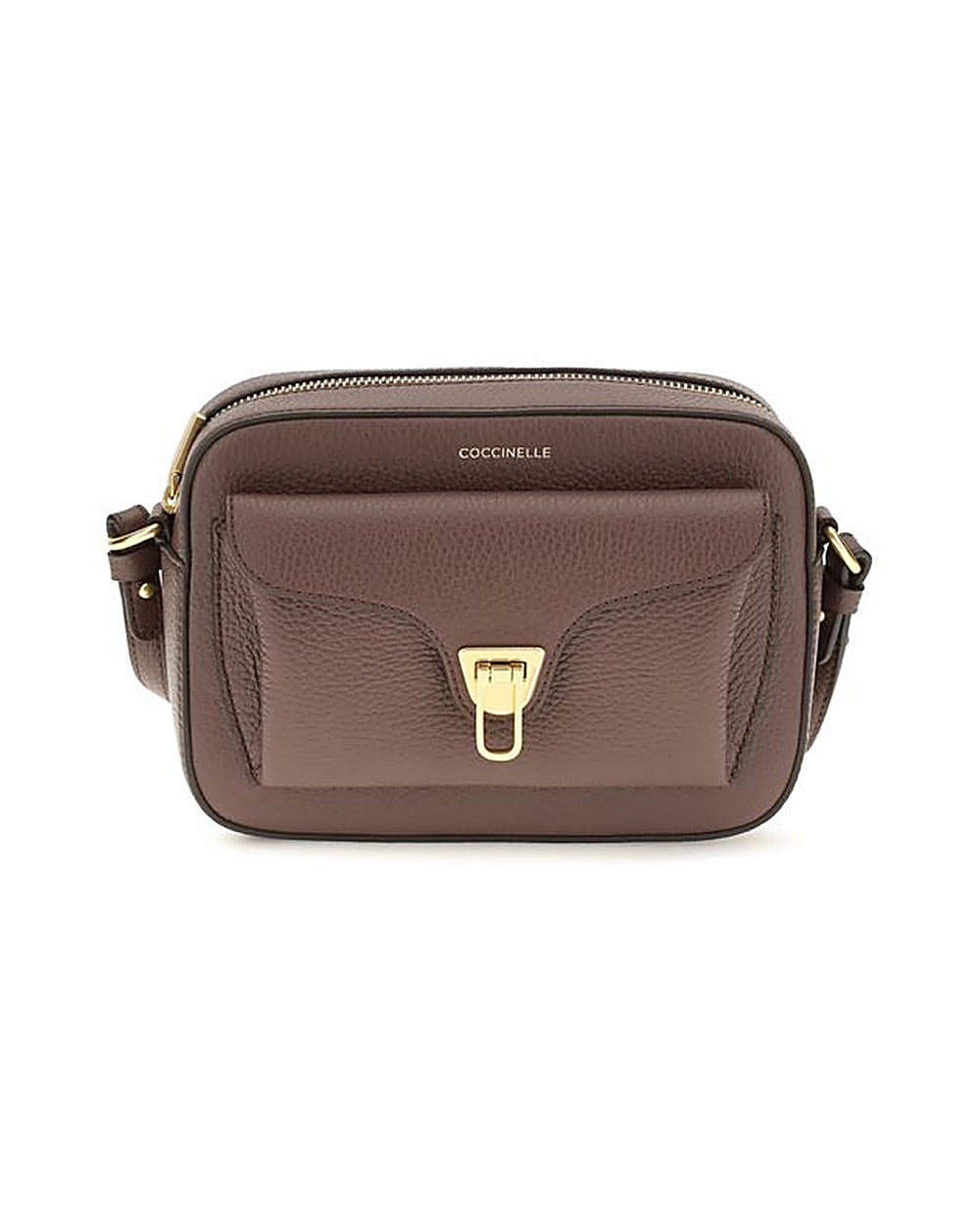 Coccinelle Brown Calf Leather Bos Taurus Shoulder Bag