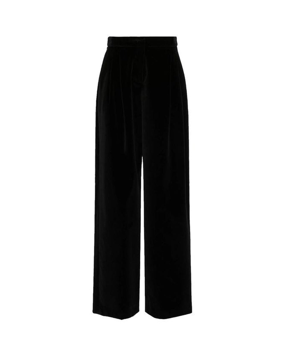 Max Mara Black Cotton Casual Pants