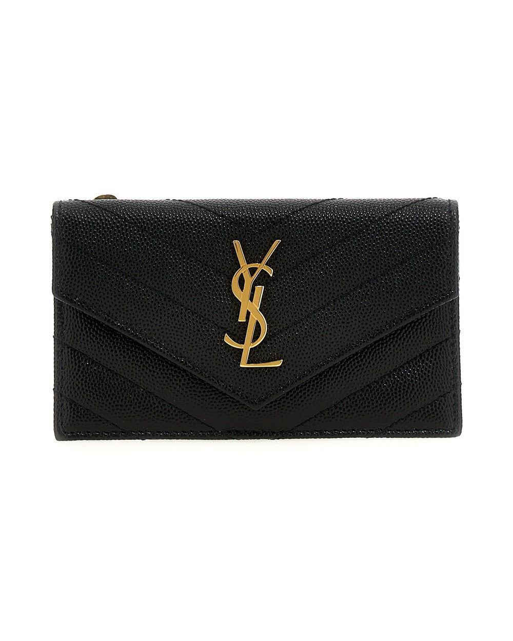 Saint Laurent Black Calfskin Cardholder