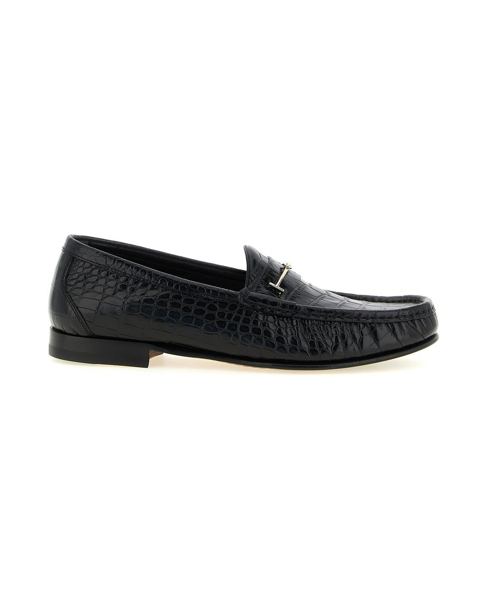 Tom Ford Black Calfskin Slip-On Loafers